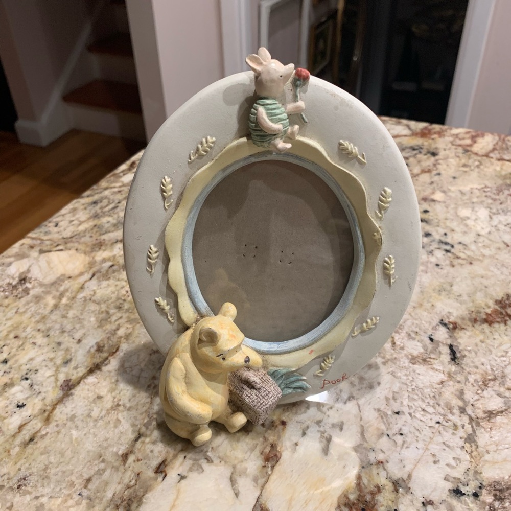 Vintage Disney Winnie the Pooh and Piglet picture frame